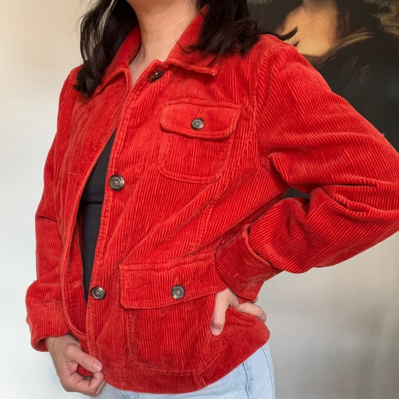 American Living Burnt Orange Corduroy Jacket - Picture 1 of 4
